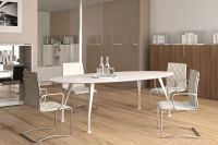 White Oval Conference Table